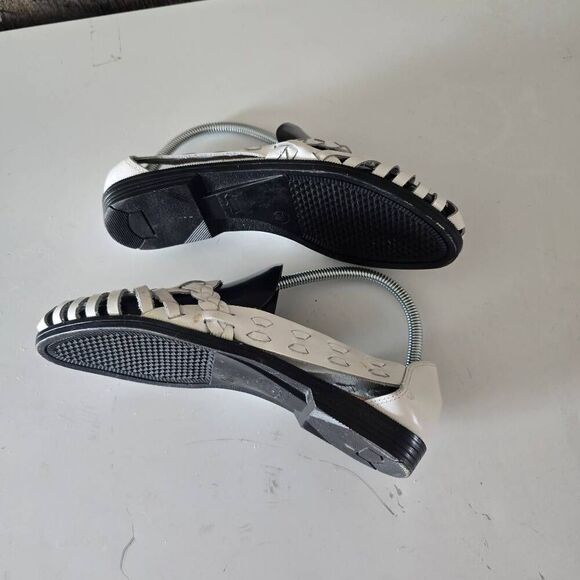 Predictions White Leather Slip On Shoes 7W - Picture 3 of 7